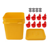 Automatic Chicken Waterer Cup with 12L Handheld Barrel Poultry Drinking Equipemnt for Goose Duck V1294-YM0706-3111230182711