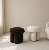 Interior Ave - Bentley Boucle Ottoman White V355-IA-O9-W