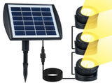 Three Heads Solar Pond Light Underwater Spotlights Waterproof Outdoor Decorative Lamp Submarine V1294-YM0901-L6868