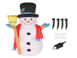 4 FT Christmas Inflatables Snowman Tall Christmas Inflatable Snowman Outdoor Decorations Courtyard V1294-YM0901-3115230112912