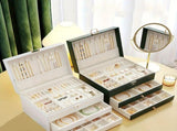 Black High-end Jewelry Storage Box for Necklaces, Earrings, Ear Studs, Bracelets, Rings, Exquisite V1102-GDSSSNH001