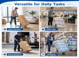 Folding Hand Truck, 1 Pack Portable Dolly Cart with Telescoping Handle, Lightweight Aluminum Alloy V1338-WAK0073
