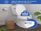 Round Toilet Seat, Standard 16.5 Slow/Soft Close Round Toilet Seat for Round Toilets, No-Slam V1258-DP02-WO-951
