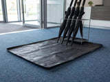 Heavy Duty Black Silicone Boot Tray for Home Use with High Wall Leak Protection V1192-AZ-W-31389