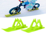 Children's Balanced Car Skis Kids Snowboard Sledge Balanced Scooter Board Ski PartsGreen V1294-YM0718-3114200106112
