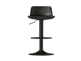 Artiss 2x Bar Stools Padded Seat Gas Lift Black BA-KJ-GL-BPP-SPU-BKX2