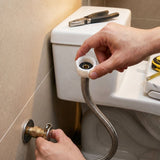 10 Pack Toilet Supply Line 11.8 Inch Braided 7/8" Ballcock x 3/8" Compression Flexible Toilet V1366-AZ2-W-15145