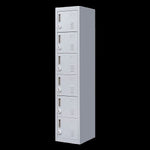 6-Door Locker for Office Gym Shed School Home Storage V63-832701