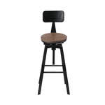 Artiss Bar Stools Kitchen Counter Chairs Vintage Metal Chairs x2 BA-TW-V17-098BACK-BKX2