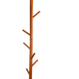 Clothes Tree Solid Wood Round Corner Simple Fashionable Beautiful Coat Hanger for Living Room Honey V1294-YM0716-3117220157412