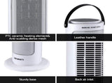 Devanti 2000W Ceramic Tower Heater Space Heaters Oscillating Indoor White CTH-B-2000-WH