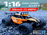 116 metal RC car, high-speed drifting, off-road racing car, boys toy car, 2.4GHz remote control, V1102-823-70972-BLK-VARIABLESPEED