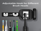 Portable UV-C Toothbrush Sterilizer with Auto-Disinfection & Heating Magnetic Wall Mountable Brush V1107-CS-ZWXYSJX1