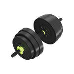 Everfit 25kg Adjustable Dumbbells Set Kettle Bell Weight Plates Barbells Gym FIT-K-DB-25KG