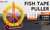 150M8MM Fish Tape Puller Fiberglass Wire Cable Running Duct Rodder Heavy Duty V465-86321