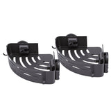 2 Tier Corner Shower Caddy Suction Cup No Drilling Bathroom Shower Organizer Aluminum Alloy with V1294-YM0901-3112250050611