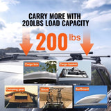 Roof Rack Cross Bars, Aluminum Roof Rack Crossbars, Fit Raised Side Rail with Gap, 90 kg Load V952-CDHGJTYKTYKCPRACFV0