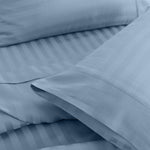 KENSINGTON 1200TC COTTON SHEET SET IN STRIPE-KING - CHAMBRAY ABM-202144