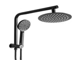 Shower Head High Pressure Set Rain Round Black BS0110-BK_NZ
