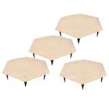 4pcs Stepping Stones Outdoor with 24pcs Ground Stakes Weather Resistant Decorative Stone for Garden V1294-YM0901-3111240178911