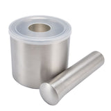 Mortar Pestle Dual Structure Design Glossy Texture Practical Silent Cleanable Kitchen Grinder for V1294-YM0715-3118210335711