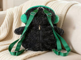 Headphone Penguin Backpack Plush Toy 2-in-1 Creative Doll Bag 15.7 Inches Nylon Material with V1369-AZ3-W-14404