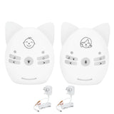 V30 Digital Audio Baby Monitor Portable Alarm Sensitive Wireless Two Way Baby Cry DetectorWhite UK V1294-YM0901-3113210099613