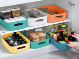 Plastic Boxes, Organizer Baskets for Kitchen, Cupboard, Office, Bathroom, Toy, V1192-AZ-W-18137
