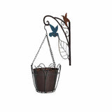 Hanging Potplanter w Pot Wall Bracket Hummingbirds 55cm V637-06997PLN