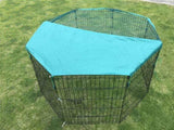 YES4PETS 6 Panel Dog Cat Exercise Playpen Puppy Enclosure Rabbit Fence With Cover V278-PL24-6WCOVER