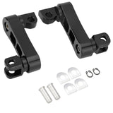2pcs Motorcycle public seat foot nail extension part, passenger road nail clip support bracket, V1366-AZ2-W-07050
