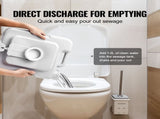 Portable Toilet for Camping with Carry Bag, RV Toilet with 3.2 Gal Waste Tank, Push-Button V952-DCX32GAL32GALYTV0V0