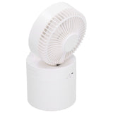 4000mAh Humidifier Fan Dual Mist Spray USB Charging Fan Cooling Humidifier for DormitoryWhite V1294-YM0901-3113210069512
