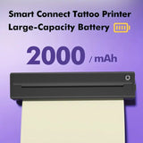 Portable A4 Thermal Printer with Bluetooth Wireless Connectivity, Inkless Printing for Home, Office, V1341-ZY-Q76H88M3-WHITE