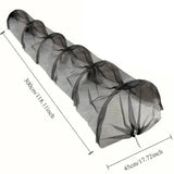 Extra Long 118.11x17.72x19.69 Inch Collapsible Garden Tunnel Cover, Reinforced Mesh Protection V1366-AZ2-W-16534