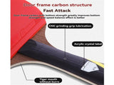 Table Tennis Racket Set 6-Star Carbon with 2 Paddles and Covers V1308-DSZKI-402