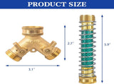 4" Twist Hose Nozzle 2 Way Hose Splitter with Hose Extension V1258-DP02-C-203