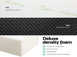 Giselle Bedding Foldable Mattress Folding Foam Double Bamboo FOAM-MFM-TRIO-BAM-BK-D