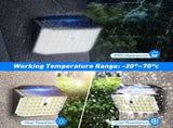 6 Pack Black Solar Motion Sensor Lights Outdoor Security Lamp 2000LM IP65 LSB-59205