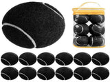 12 Pack Soft Training Tennis Balls, Low Pressure Pract Balls for Daily Training - Black V1308-DSZKI-325-2