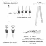 20Pcs Cocktail Shaker Set 750ml Martini Strainer Bartender Kit Bar Spirits Maker V201-W12466515