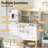 Keezi Kids Kitchen Play Set Wooden Pretend Toys Cooking Children Storage Golden PLAY-WOOD-DISPENSER-GD