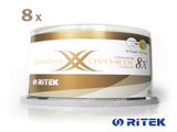 Ritek Ridata DVDR Double Layer 8x Whitetop Printable 50pcs V28-BMDRITDUAL50D+R_B