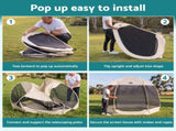 Instahut Gazebo Pop Up Tent 2.7x1.35m Outdoor Marquee Camping Screen 6 Sided GAZB-POP-SC-134HX-BG