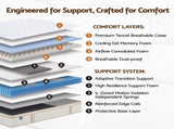 Giselle 30cm King Spring Mattress Tencel Cover 5-Zone Firm Back Support MATTRESS-B-SONNO-30-K