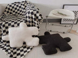 Plush Throw Pillow Ultra Soft Cushion Puzzle Special Shaped for Sofa Bed Window Home Decor White V1294-YM0512-3117220278812