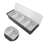 Condiment Caddy Durable Plastic Transparent Lid Detachable Design Multifunction Bar Fruit Caddy for V1294-YM0716-3118220150711