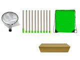 Green Telescopic Fruit Picker Tool with Stainless Steel Extension Pole Carbon Steel Head and Large V888-ELOSUNG40968
