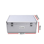 Embellir CD Case DVD Cases Storage Box 500 Discs Aluminium Case DVD Folders CASE-CD-500-SL