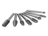8pcs Tungsten Carbide Burr Bits Dia 6mm Rotary File Set for Wood Carving Metal Working V1294-YM0523-3111210398411